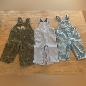 Baby Boy 6-12 Month Overall lot